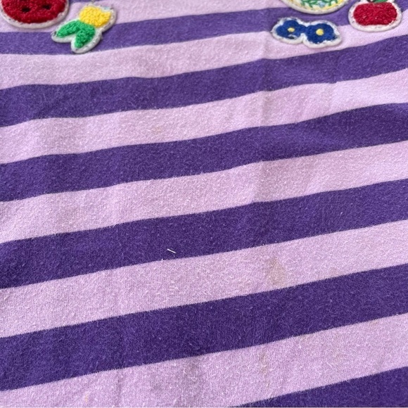 Hanna Andersson Girls Striped Purple Springtime Tiered Dress Size 120 Size 6-7 - Picture 5 of 7